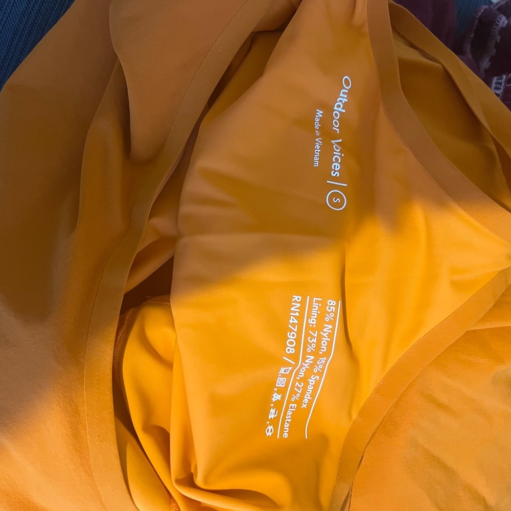 Outdoor Voices Size Small Orange Athletic Dress - Picture 4 of 5